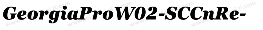 GeorgiaProW02-SCCnRe字体转换