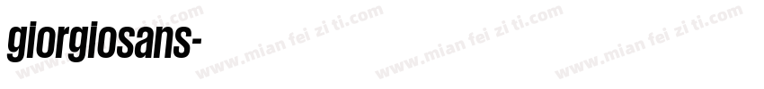 giorgiosans字体转换