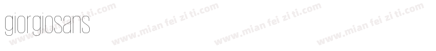 giorgiosans字体转换