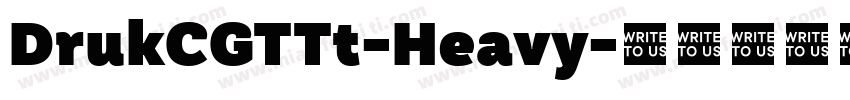 DrukCGTTt-Heavy字体转换