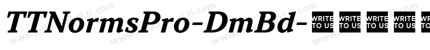 TTNormsPro-DmBd字体转换