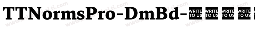 TTNormsPro-DmBd字体转换
