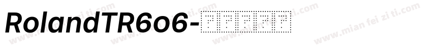 RolandTR606字体转换