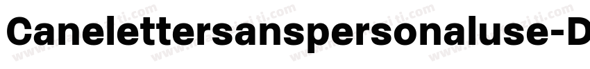 Canelettersanspersonaluse-Do9d字体转换