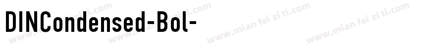 DINCondensed-Bol字体转换