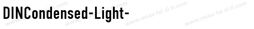 DINCondensed-Light字体转换