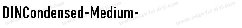 DINCondensed-Medium字体转换