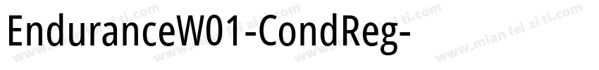 EnduranceW01-CondReg字体转换