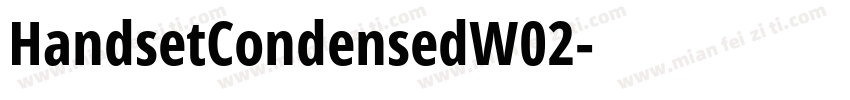 HandsetCondensedW02字体转换
