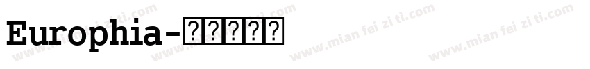 Europhia字体转换