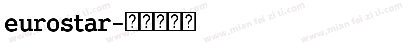 eurostar字体转换