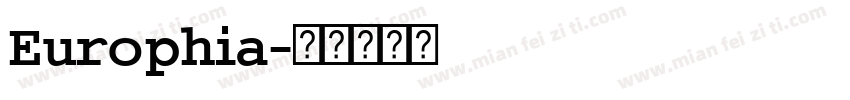 Europhia字体转换