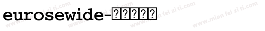 eurosewide字体转换
