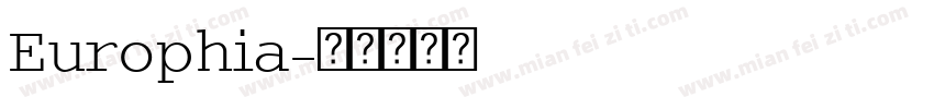 Europhia字体转换