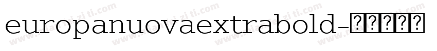 europanuovaextrabold字体转换