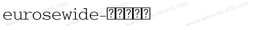 eurosewide字体转换