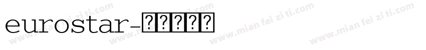 eurostar字体转换