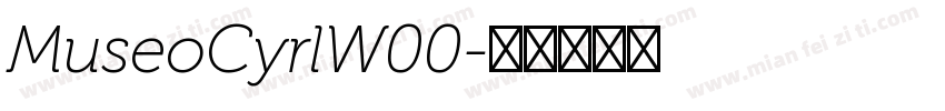 MuseoCyrlW00字体转换