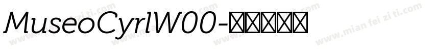 MuseoCyrlW00字体转换