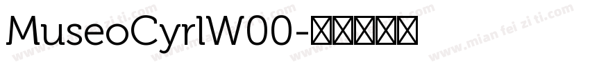 MuseoCyrlW00字体转换