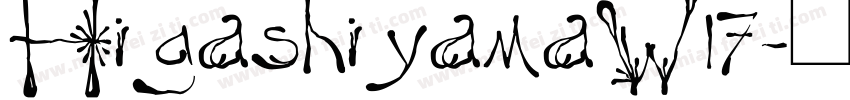 HigashiyamaW17字体转换