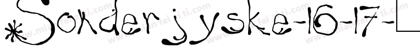 Sonderjyske-16-17字体转换