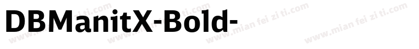 DBManitX-Bold字体转换