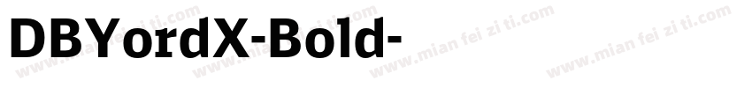 DBYordX-Bold字体转换