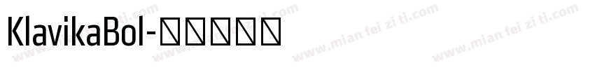 KlavikaBol字体转换