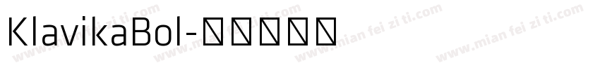 KlavikaBol字体转换