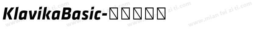 KlavikaBasic字体转换
