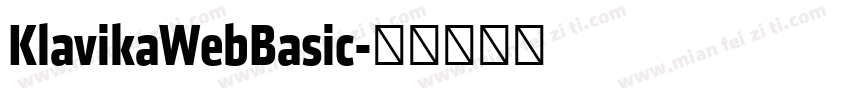 KlavikaWebBasic字体转换