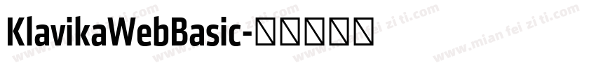 KlavikaWebBasic字体转换