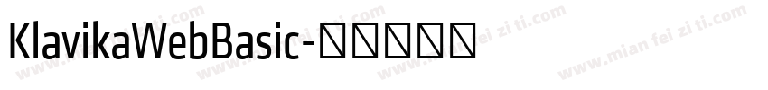 KlavikaWebBasic字体转换