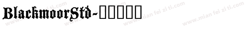 BlackmoorStd字体转换
