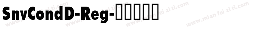 SnvCondD-Reg字体转换