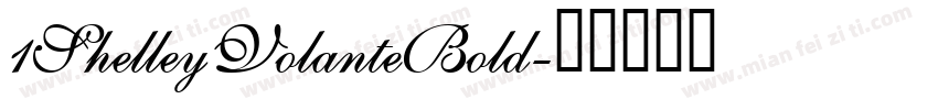 1ShelleyVolanteBold字体转换