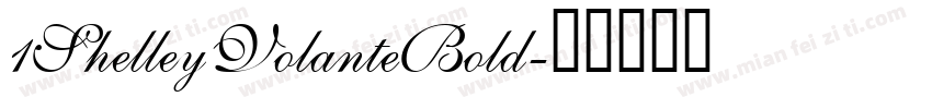 1ShelleyVolanteBold字体转换