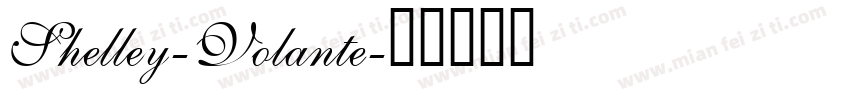 Shelley-Volante字体转换