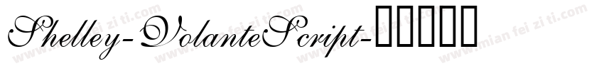 Shelley-VolanteScript字体转换