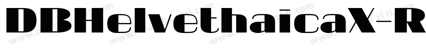 DBHelvethaicaX-Reg字体转换