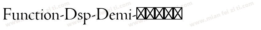 Function-Dsp-Demi字体转换