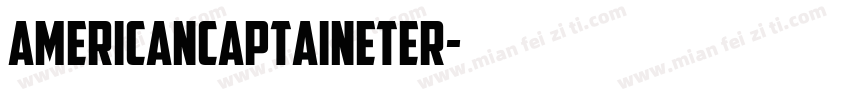 AmericanCaptainEter字体转换