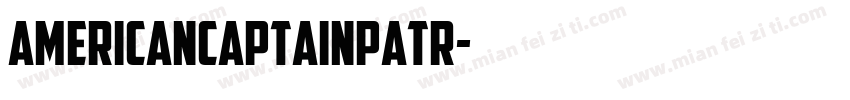 AmericanCaptainPatr字体转换