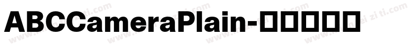 ABCCameraPlain字体转换