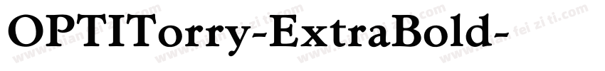 OPTITorry-ExtraBold字体转换