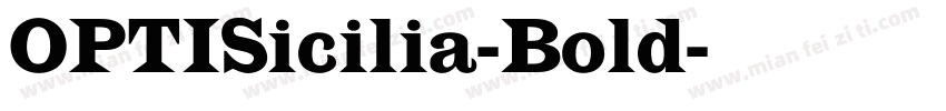 OPTISicilia-Bold字体转换