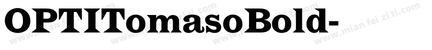 OPTITomasoBold字体转换