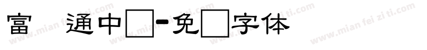 富汉通中圆字体转换