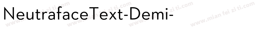 NeutrafaceText-Demi字体转换